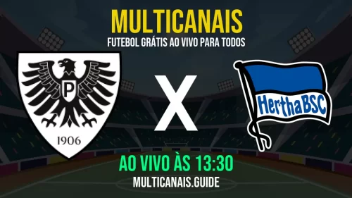 Assista ao jogo Preussen Münster e Hertha Berlin ao vivo – Online e gratuito em HD (09/05/2025)