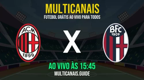 Assistir Milan x Bologna ao vivo hoje – Veja online grátis em HD (09/05/2025)