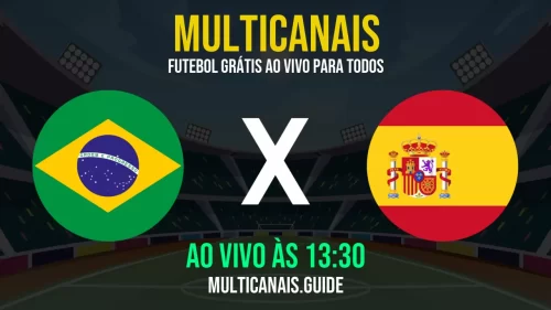 Assista Brasil x Espanha ao vivo pela internet em alta definição – 08/05