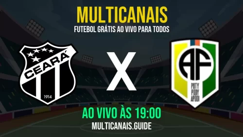 Assistir Ceará x Apodi ao vivo hoje – Veja online grátis em HD (09/05/2025)