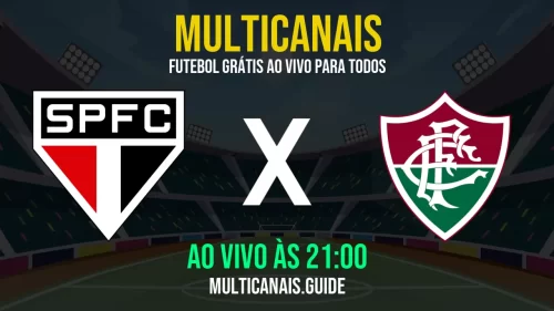 Assistir São Paulo x Fluminense ao vivo hoje – Veja online grátis em HD (09/05/2025)